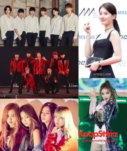 INFINITE、iKON、BLACKPINK与秀智等歌手将于2018年1月回归