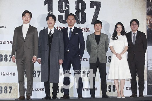 电影《1987》媒体试映会  河正宇、金允石、金泰梨等到场出席
