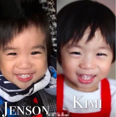 林志颖晒Jenson自拍＆Kimi小时候照片：简直一模一样