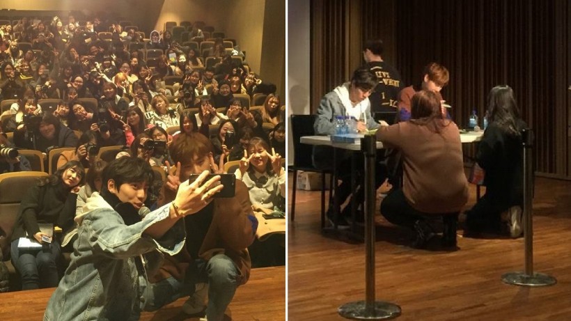 INFINITE举办 "Antarctica 2041" 出刊签书会  圣圭和东雨出席