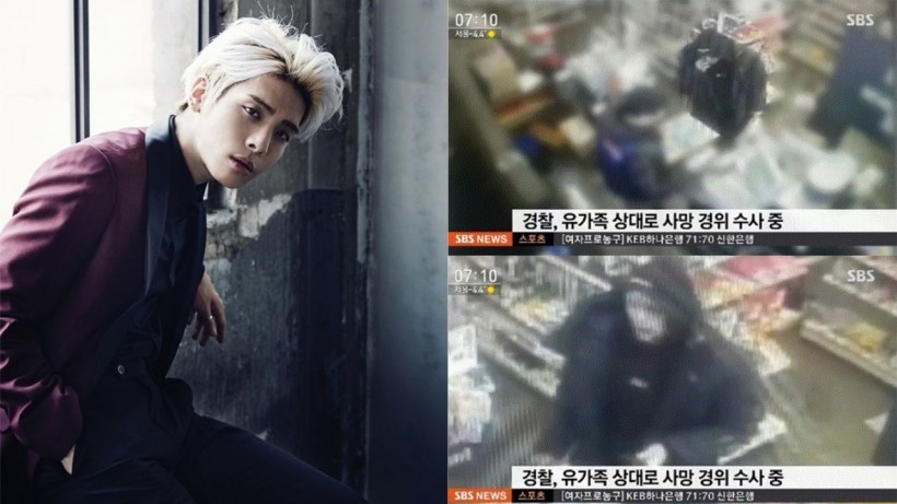 SBS新闻节目中   公开了钟铉离世当天到便利商店的监视器画面