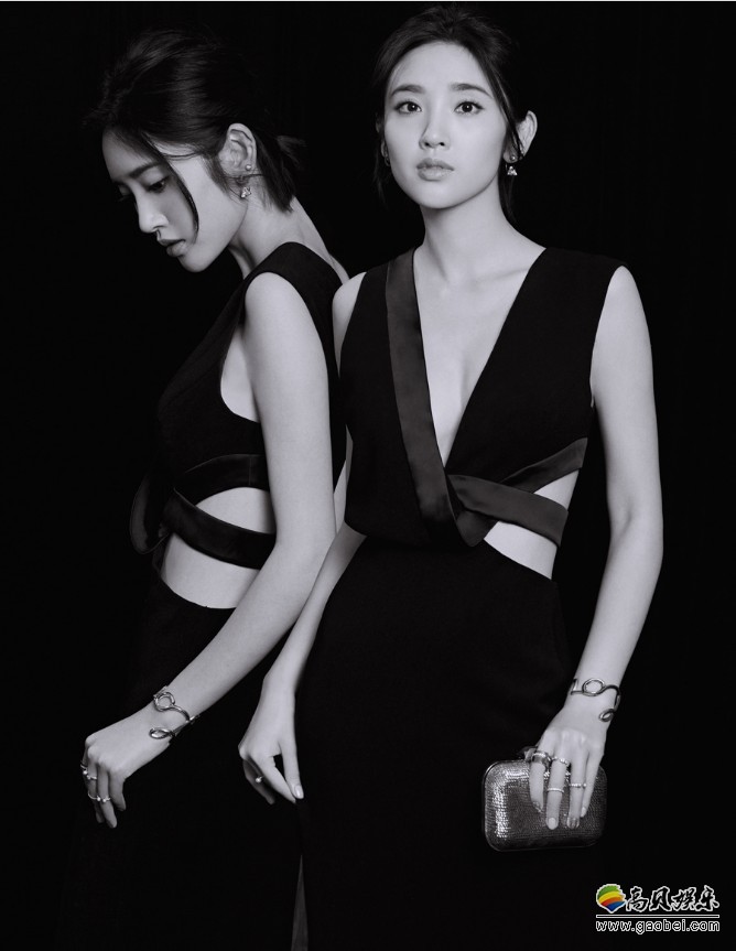 唐艺昕写真照：造型不同以往甜美风格，优雅高级