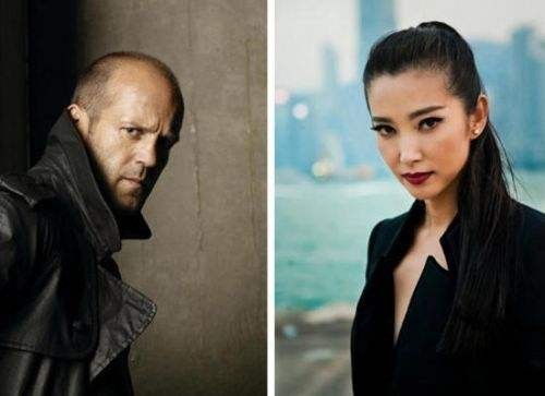 《巨齿鲨》剧照：杰森.斯坦森＆李冰冰男女主演
