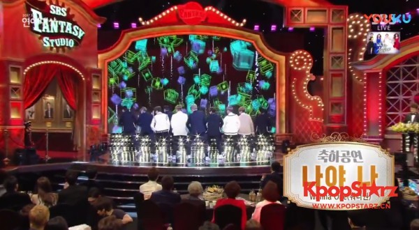 2017SBS演艺大赏中   国民PICK男团WANNA ONE带来了《是我啊我》