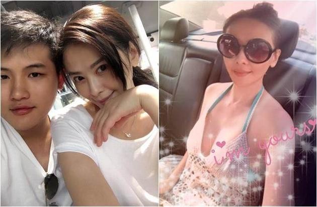 “长春国贸”曝光萧淑慎与老公梁轩安亲密合照