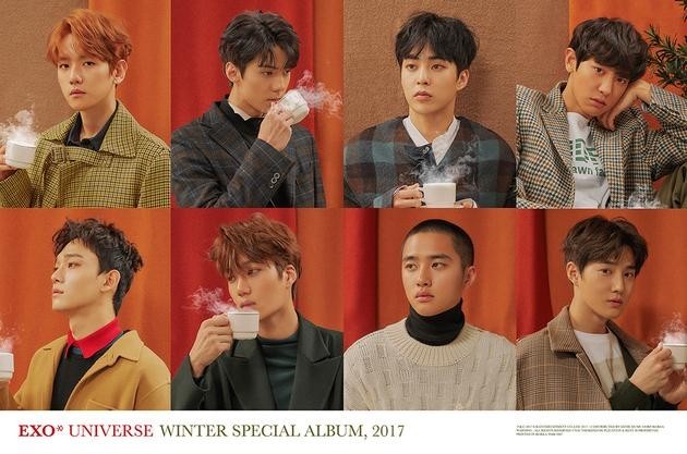 EXO 2017冬季特别专辑同名主打歌《Universe》登上Billboard