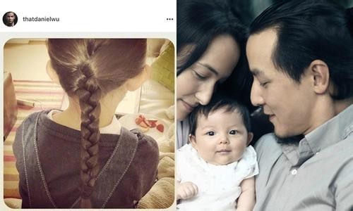 吴彦祖晒女儿Raven扎小辫子照片：神还原《冰雪奇缘》公主造型