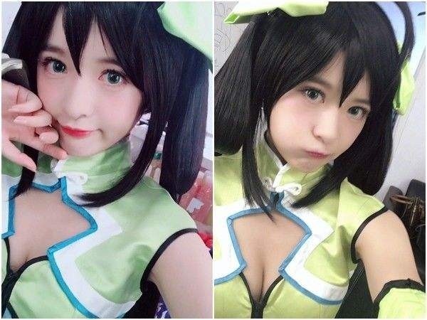 徐娇微博晒照：穿着cosplay服装，戴假发，画好妆！“死傲娇”