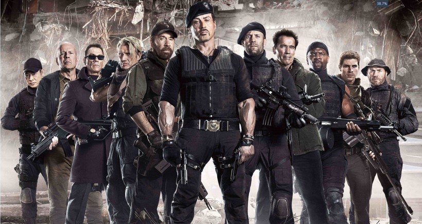 男性荷尔蒙电影《敢死队4》启动拍摄：中西猛男！联手杀敌