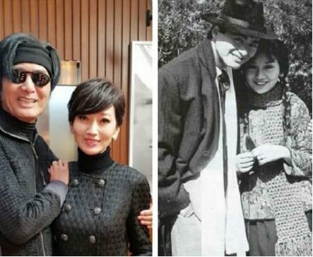 周润发身穿运动服、戴着墨镜！揽着赵雅芝合影：好似时光倒流