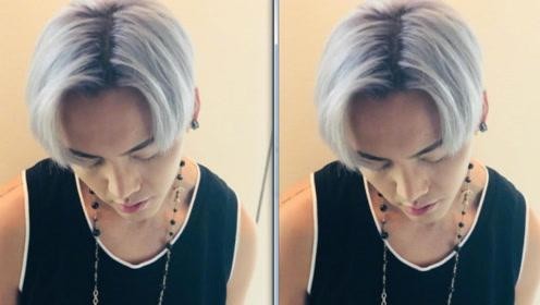 陈伟霆晒出新发型：一头奶奶灰发色，造型朋克，时尚帅气爆棚