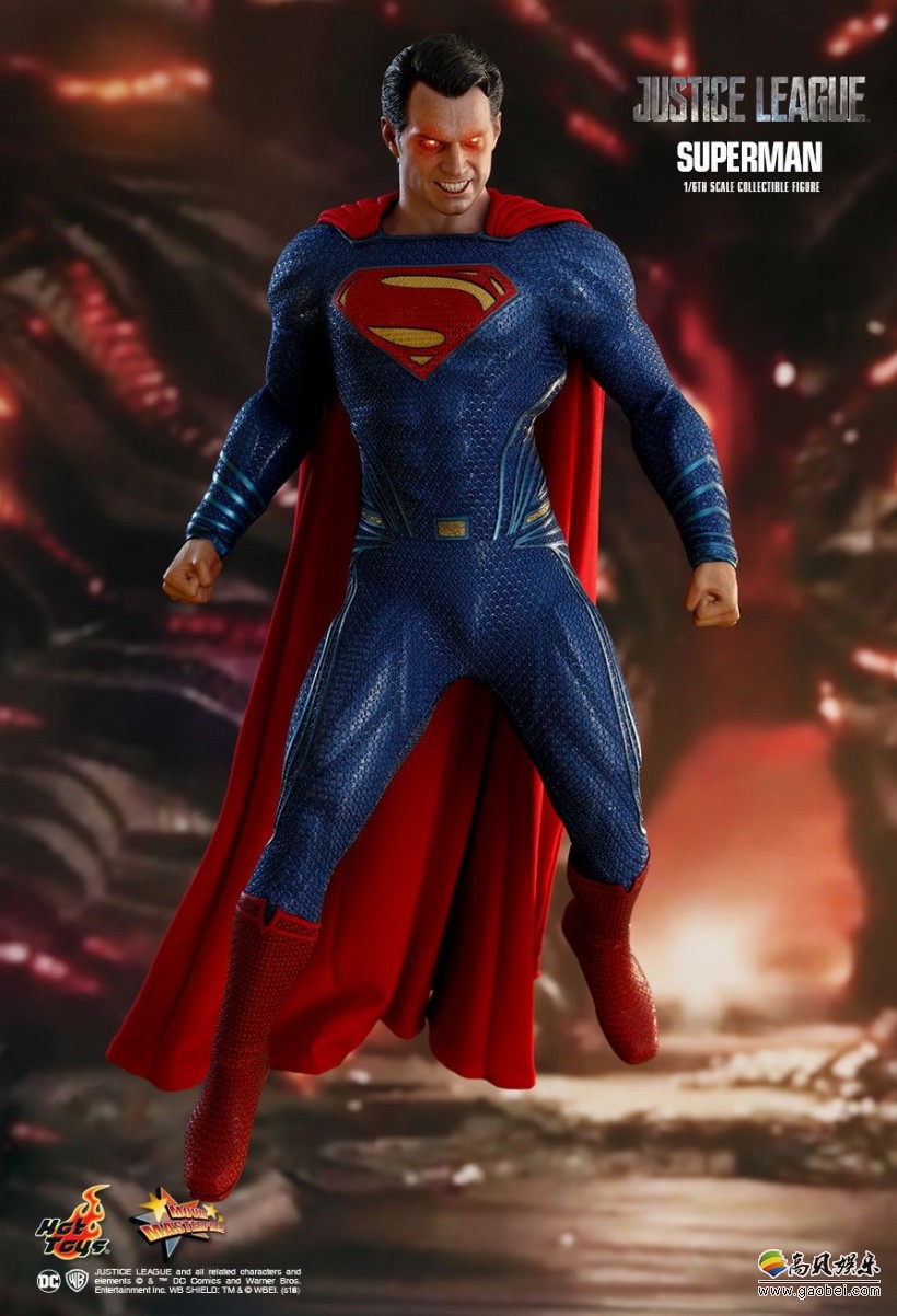 著名模厂ht公布了《正义联盟》超人可动手办:可谓是"王者风范"