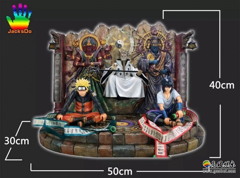 《火影忍者》“六道之子”手办：“做旧效果”仿佛名胜古迹的壁画