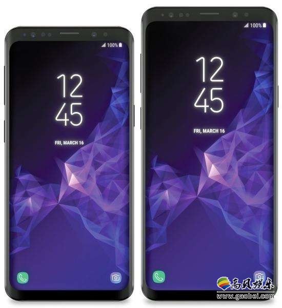三星Galaxy S9系列机型渲染图曝光！可以看出：将会沿用S8系列的设计