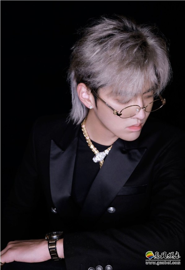 吴亦凡“银发黑色西装”造型：亮相米兰时装周秀场！尽显潇洒帅气