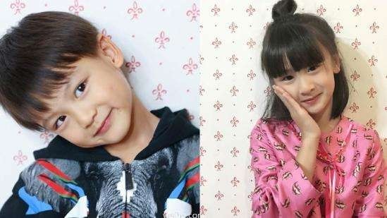 叶一茜晒出儿女温馨瞬间：森碟扎马尾，戴着发箍，和弟弟同吸椰子水