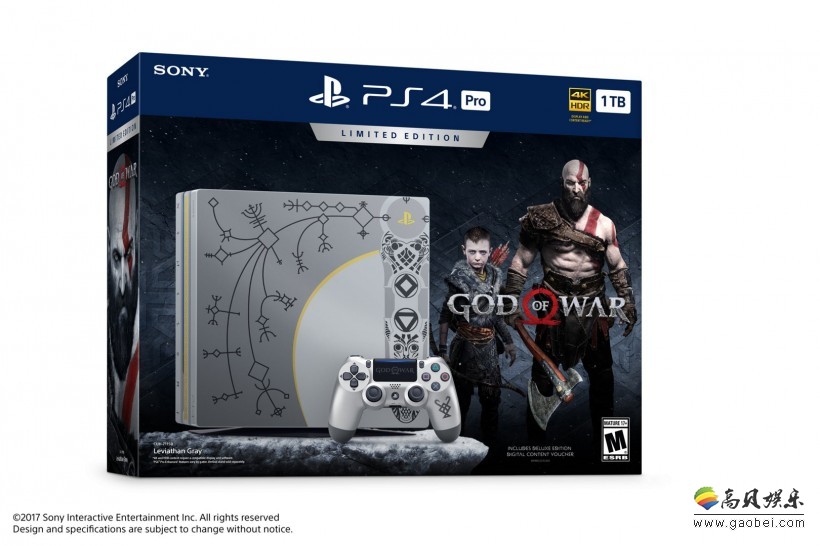 索尼公布全新1TB版PS4 Pro套装：限定版主机的设计灵感来源于奎爷斧子