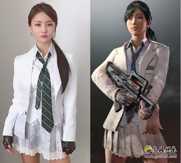 MISS又来晒《绝地求生》的COS照了：手持平底锅！想吃鸡就跟MISS走