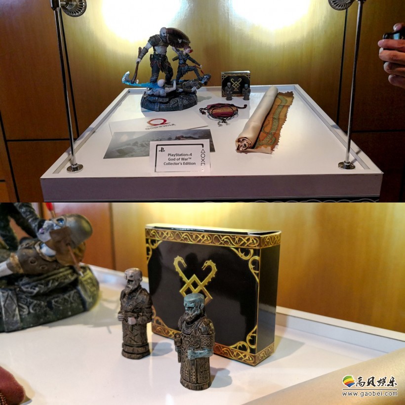 外媒曝光《战神》限定主机游戏典藏版：奎爷父子雕像！十分抢眼
