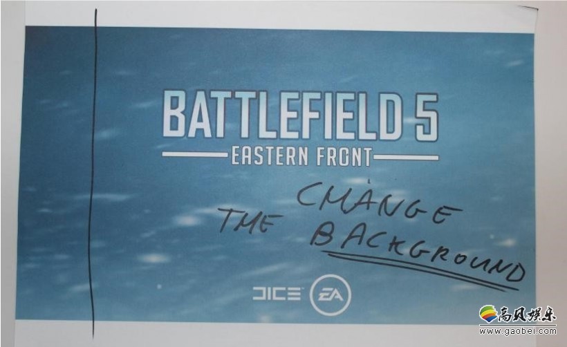 EA Play宣传横幅：红色背景大写“战地5”(BATTLEFIELD V)LOGO