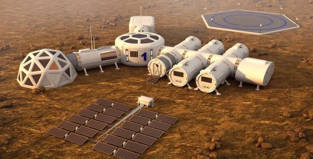 火星建立人类定居点：“红杉森林”具有开放式穹顶的公共森林栖息地