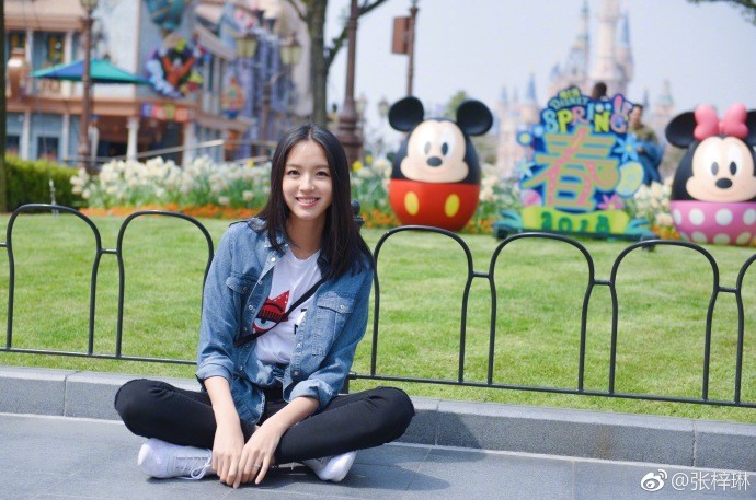 世界小姐张梓琳晒出美照和家人迪士尼庆生抱女儿出镜画面十分有爱