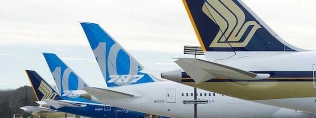 第一架商用787-10客机走出了北查尔斯顿工厂：交付到新加坡航空手上