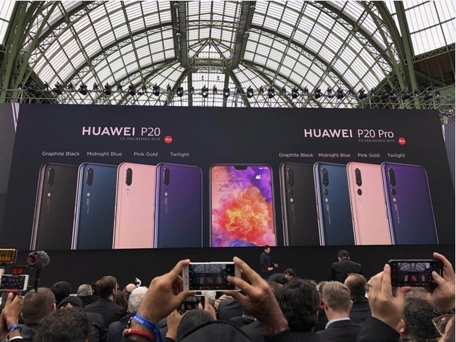 华为P20系列手机新品发布会：P20、P20 Pro及华为Mate RS三款新机