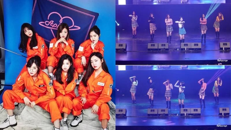 Apink公演途中发生了什么意外呢？