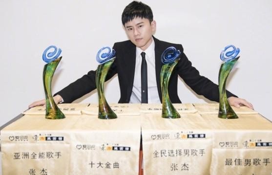 谢娜微博更新动态：祝贺张杰得奖！晒出一组张杰帅照，大撒狗粮
