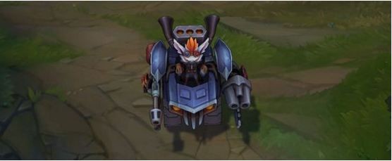 英雄联盟测试服公布兰博新皮肤荒地男爵原画：废土风兰博霸气开着机甲