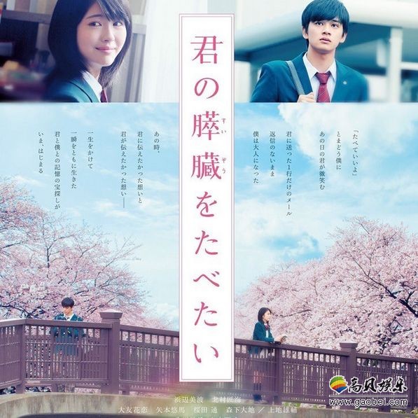 真人电影《我想吃掉你的胰脏》引进国内：更名《十二年后的约定》