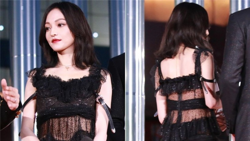 《歌手》总决赛彩排：张韶涵黑色蕾丝透视裙显好身材，穿搭超惊艳