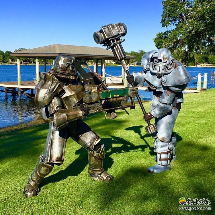 官方分享玩家作品:《辐射》动力机甲cos!饱经征战,岁月磨洗沧桑感