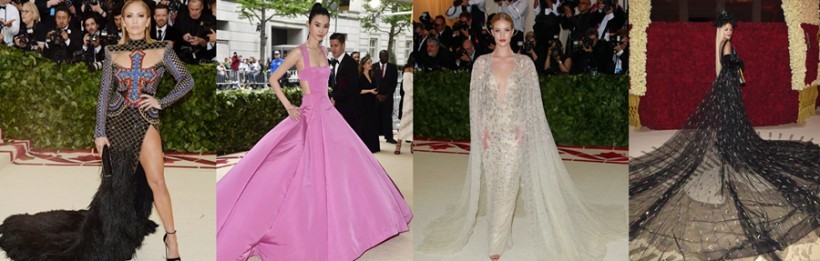 2018Met Gala“时尚界奥斯卡”红毯：女星们各种华丽礼服“惊艳亮相”