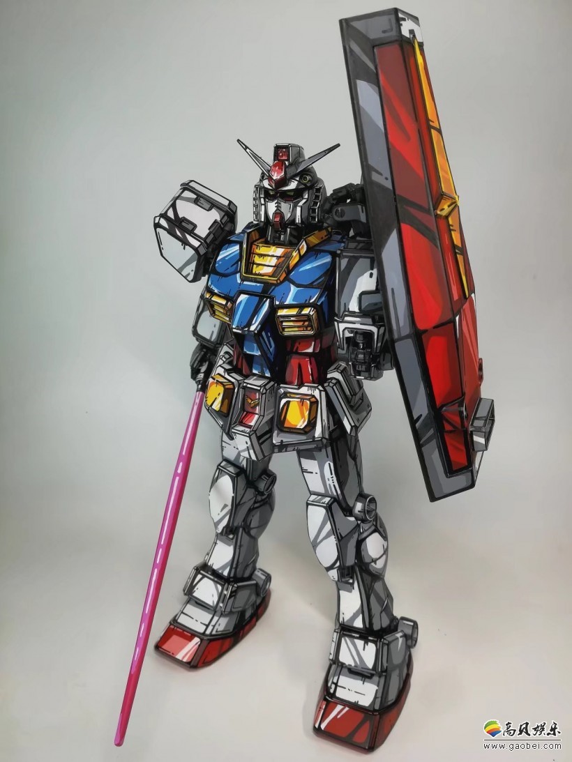 微博大佬喷涂1/60比例RX-78非常帅气：成功让漫画里的78“活”过来