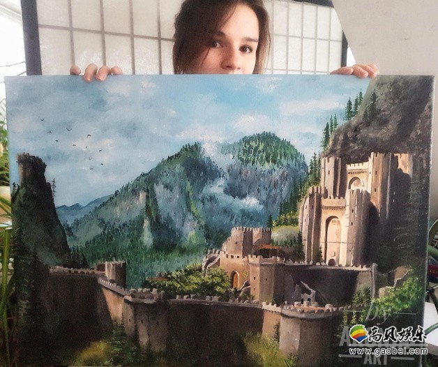 奥地利小姐姐热爱绘画的大触:用画笔把很多游戏经典场景都绘制成画作 奥地利小姐姐热爱绘画的大触:用画笔把很多游戏经典场景都绘制成画作