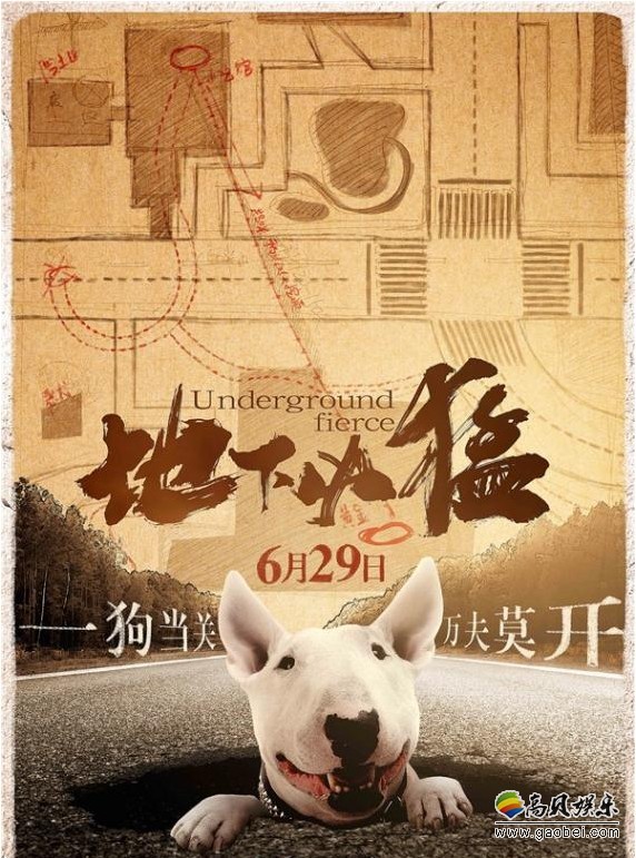 黑色荒诞喜剧电影《地下凶猛》曝定档海报：各路人马各出奇招、笑料百出