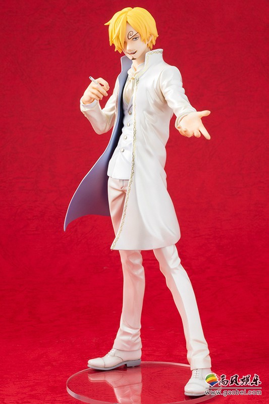 《海贼王》山治手办:白色礼服呈现出伸手邀请姿势,更加具有绅士风度