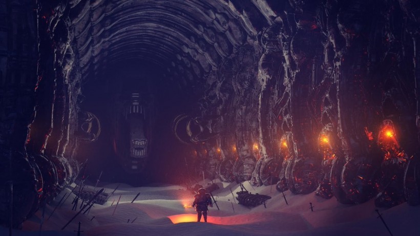 育碧概念设计师Ben Nicholas分享了他的《黑暗之魂》×《异形》概念画