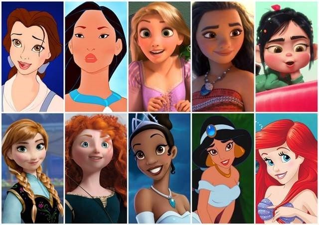 来看看白雪公主形象变化:其实除了2010年之后的公主们都本来就是3D的 来看看白雪公主形象变化:其实除了2010年之后的公主们都本来就是3D的