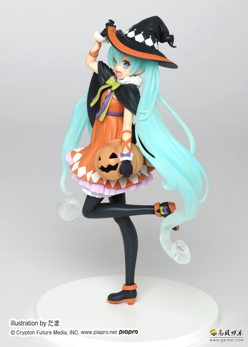 初音未来万圣节主题手办预定：质感鲜明的黑丝与灿烂的笑脸！完美契合