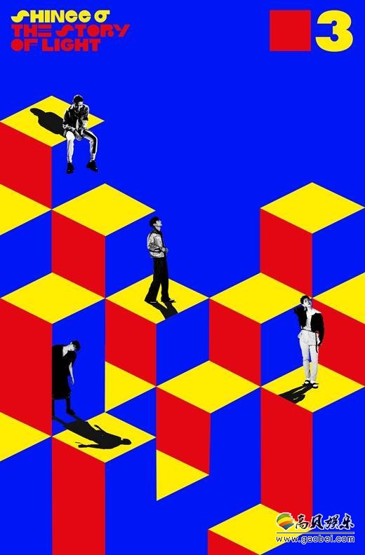 组合SHINee正规六辑第三部官方海报于18日正式公开