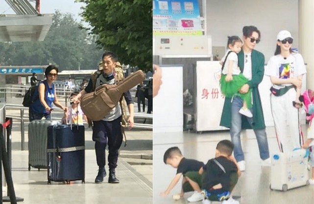 网友偶遇录制节目的黄贯中和李承铉：两人女儿Lucky和Debbie首次同框