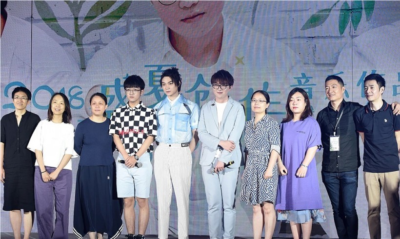 毛不易、廖俊涛、钟易轩出席：2018“盛夏创作3部曲”音乐作品发布会