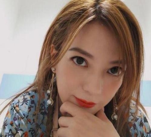 赵薇晒出自拍：穿着蓝色碎花上衣，大眼睛和极具设计感耳环十分吸睛