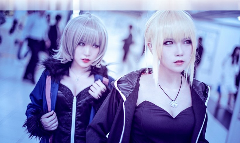 COSER：贞德x阿尔托莉雅(新宿幻灵事件)魔卡少女樱OP、尼禄睡裙