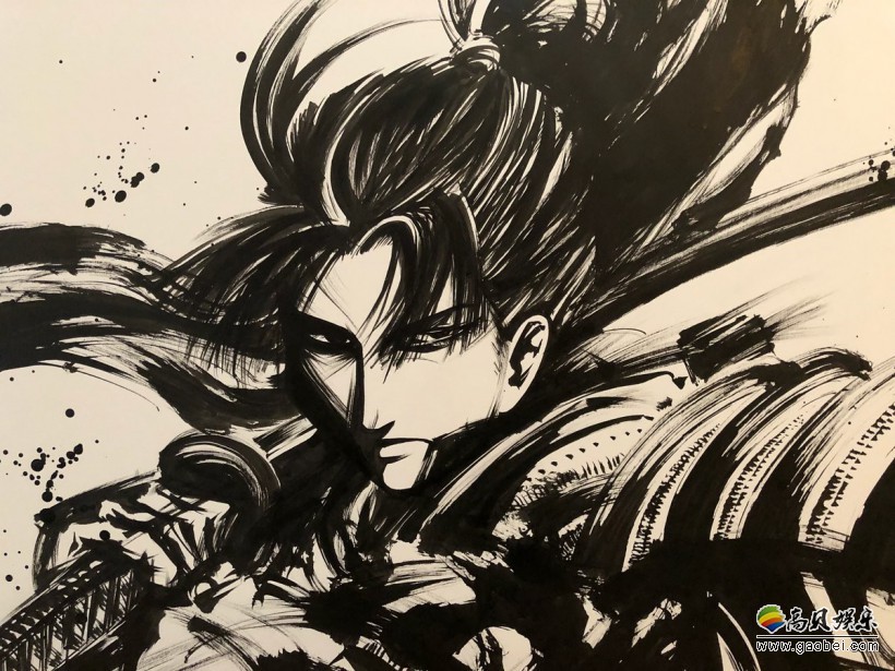 日本墨绘师绘制动漫角色水墨画视觉效果相当震撼:黑与白构筑惊人杀气 日本墨绘师绘制动漫角色水墨画视觉效果相当震撼:黑与白构筑惊人杀气