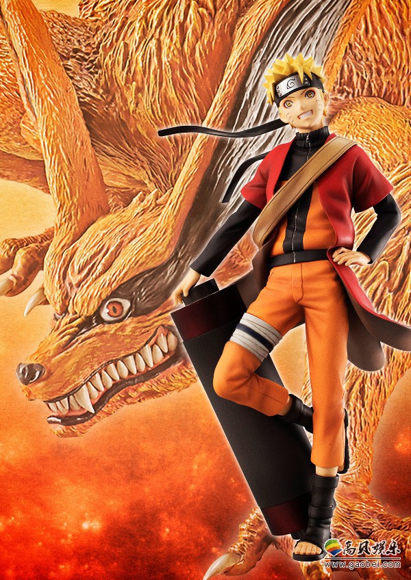 《火影忍者》漩涡鸣人仙人模式手办：塑造出鸣人与佩恩战斗时衣装形态