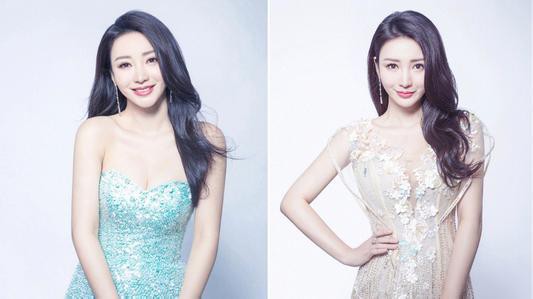 柳岩写真：裸色透视礼裙女人味十足，妩媚万千，低胸设计凸显傲人曲线